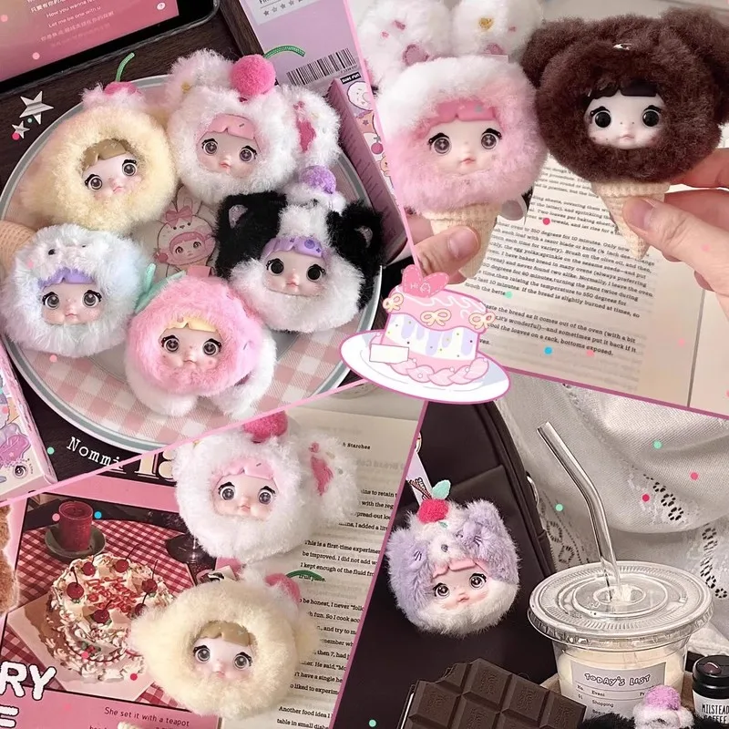 Venda quente nommi arroz glutinoso doçura 100% saco de pelúcia pingente série caixa cega nova caixa inteira genuína bonecas na moda presente aniversário