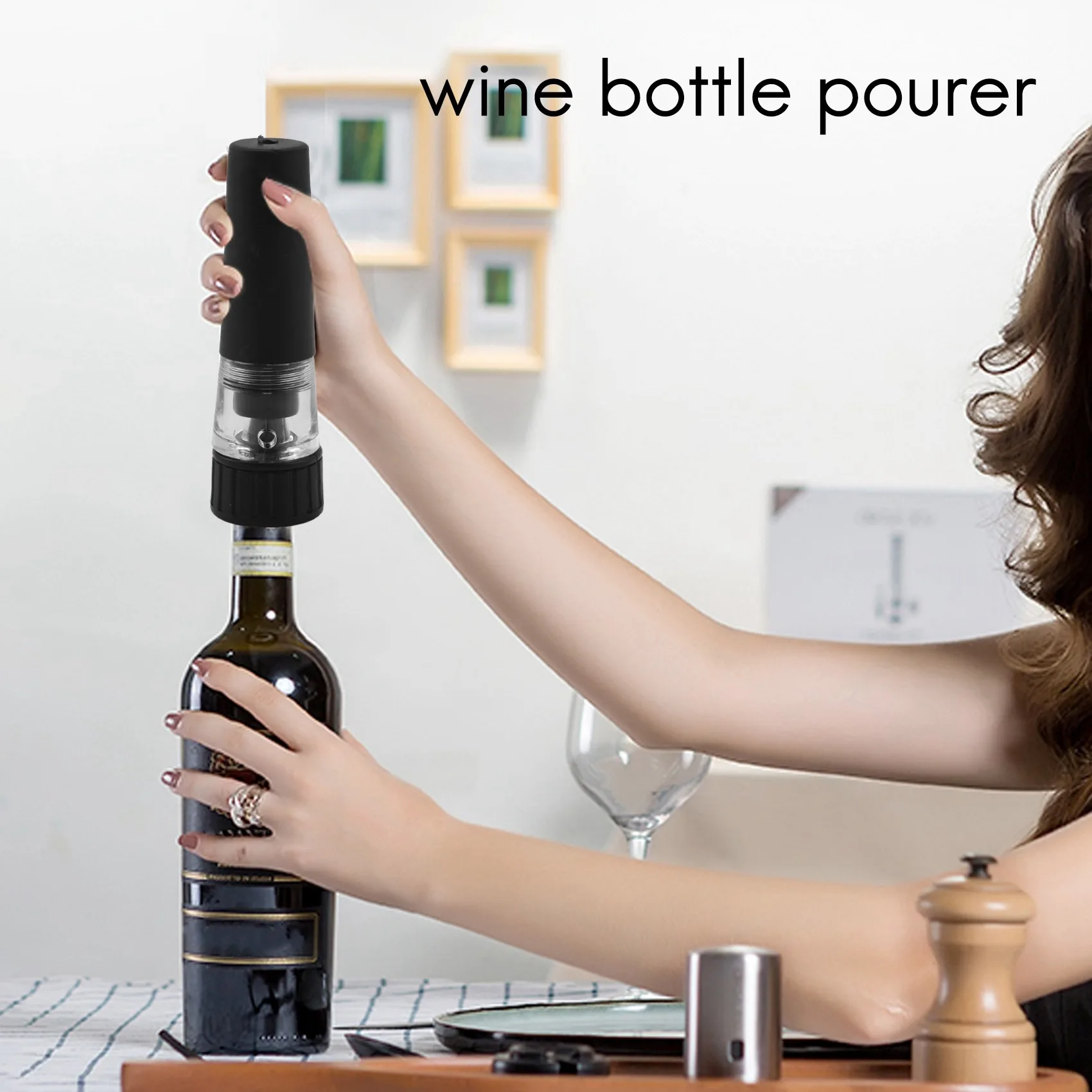 공기 압력 펌프 병따개 세트, 와인 오프너 키트, 진공 스토퍼 및 와인 푸어러 도구 포함, 선물 상자, 4 개