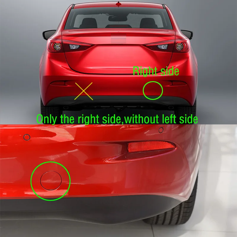 Voor Mazda 3 Axela Sedan 4 Deur 2014 2015 2016 2017 2018 Auto Achterbumper Rechts Trekhaak Cover cap Trailer Vervoeren Eye Deksel