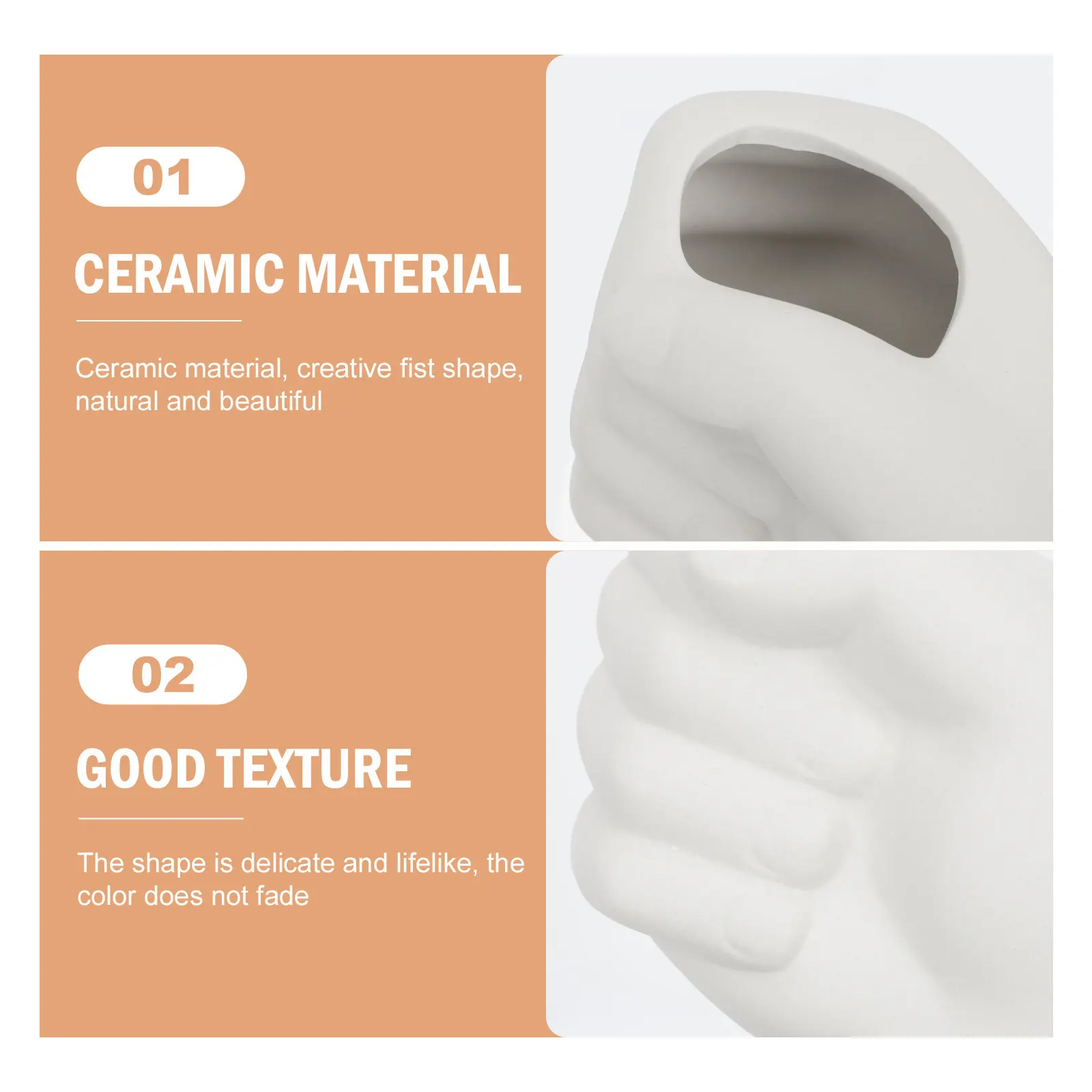 

Креативная керамическая ваза в форме кулака для аранжировки цветов, хранения сухоцветов, декора рабочего стола и гостиной, стильное украшение для дома