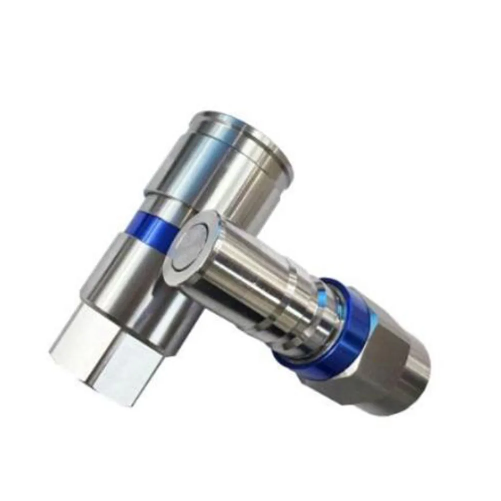 1pc Stainless Steel Quick Connector Hydraulic Quick Coupler Leak-Proof For LED Curing Systems G1/2 Female Thread
