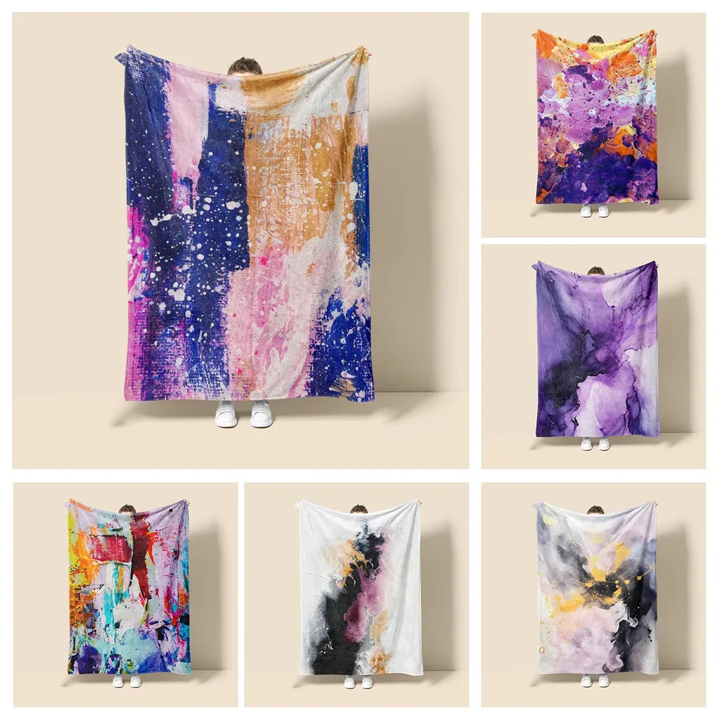 

Abstract Home decoration plush Throw Sofa blanket Anime animals Bedspread on the bed fluffy soft blankets decor Plaid Modern