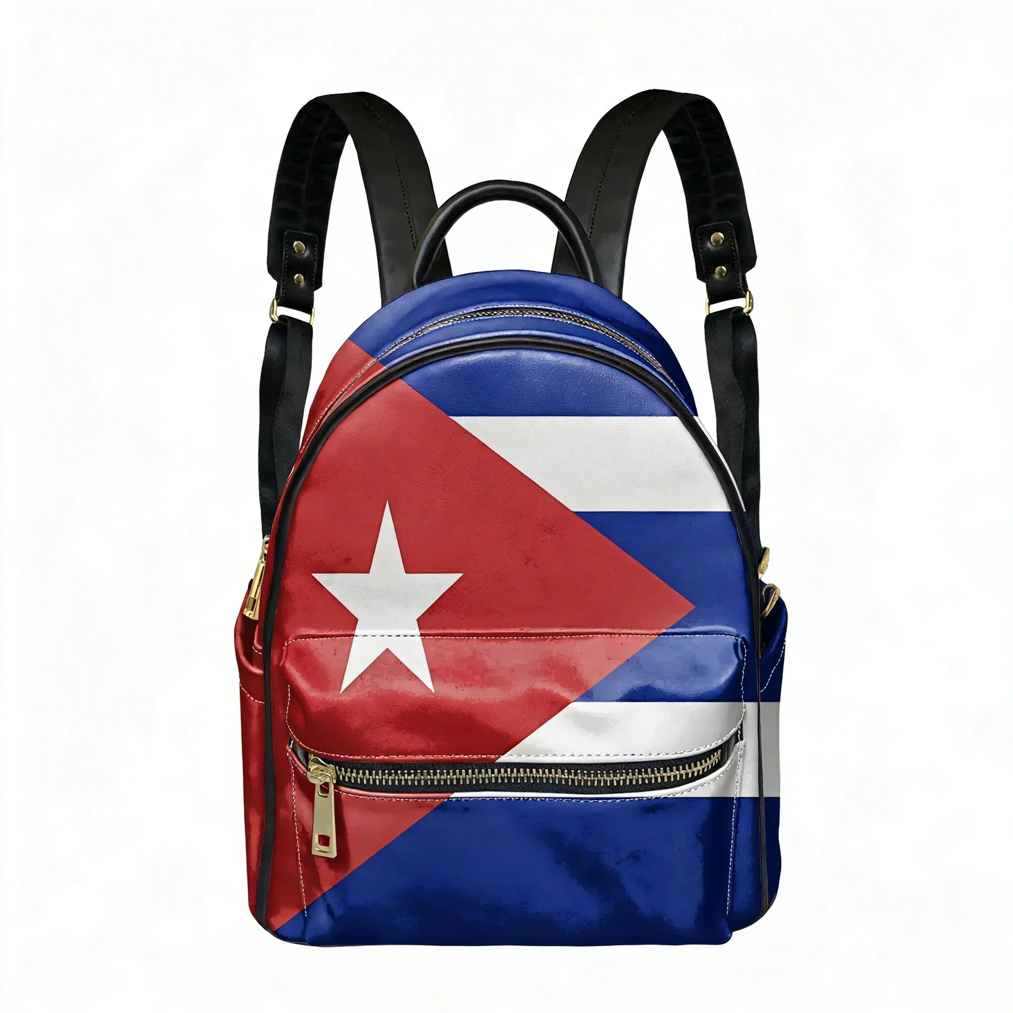

Cuban Flag Backpack Womens Men Personalized Double Shoulder Bag Business Travel Bookbag Rucksack Gift Daypack