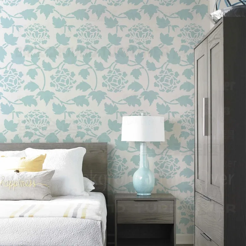 

Трафарет для декора, 50 см - 70 см, краска, настенная дверь, шаблон, плитка, абажур для забора, большой сервант, акцент, цветок, роза, цветочный