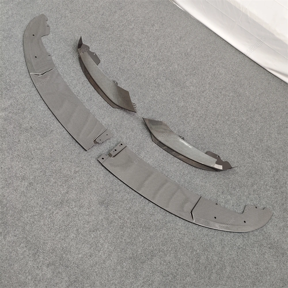 ل BMW F32 F33 F36 420i 430i 420d M440i 2014-2020 ABS لمعان أسود ضبط 4 قطعة الجبهة شفة مصد السيارة الناشر الفاصل غطاء طقم الجسم