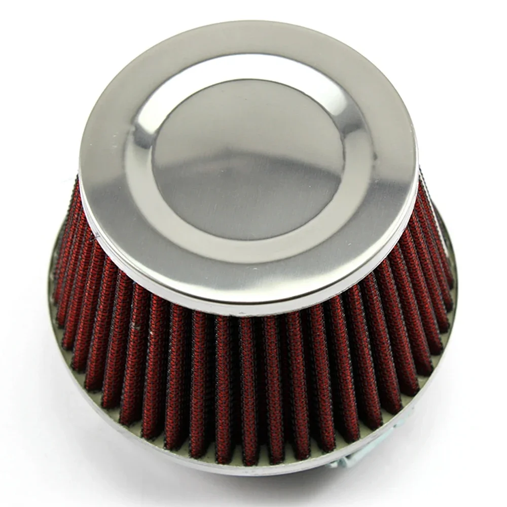 76mm Universal High Flow Cold Cone Air Intake Filter Car Intake Mushroom Head Air Filter Replacement Sport Racing Car Accessory