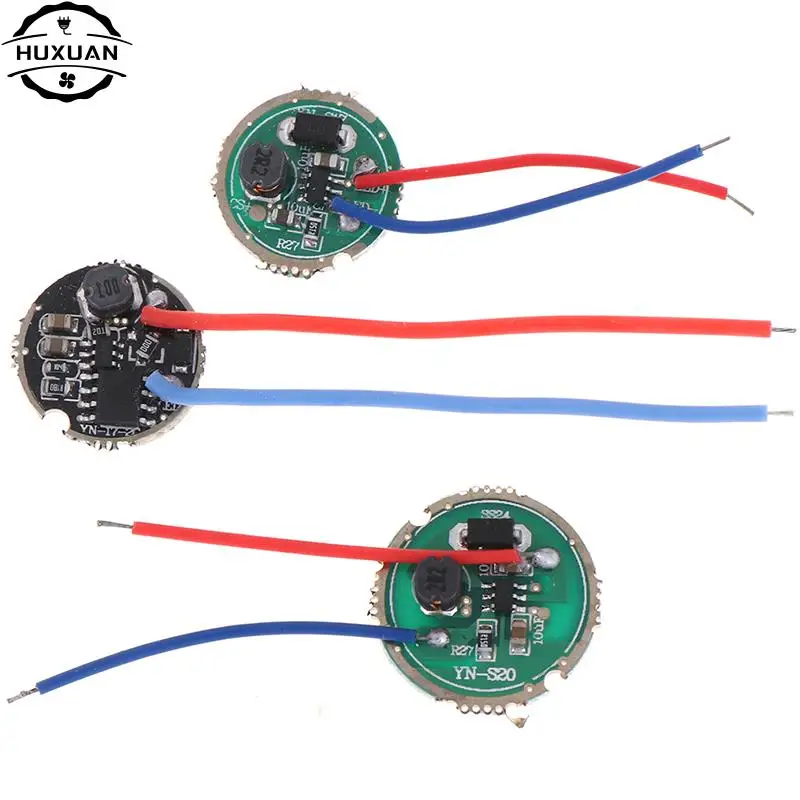 1Pc 3W LED Driver 17mm/20mm DC3.7V 1 Mode 5 Mode LED Flashlight Driver