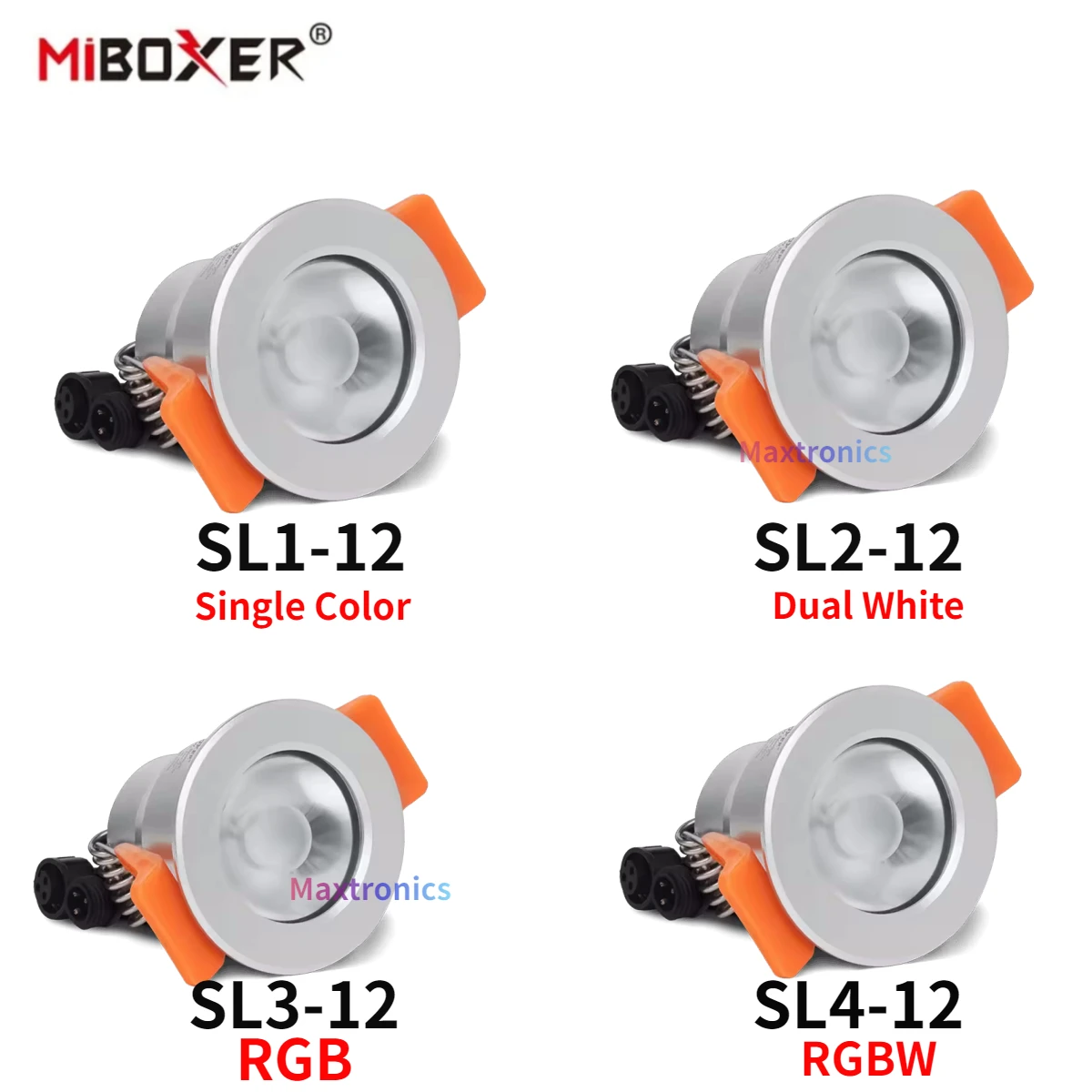 Miboxer Mini wodoodporny reflektory LED 12V pojedynczy kolor/podwójny biały/RGB/RGBW 2.4G pilot zdalnego sterowania IP66 LED typu Downlight