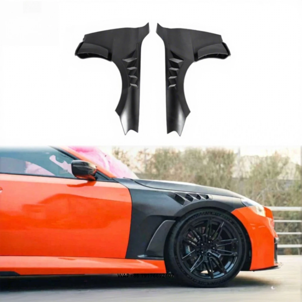 Dry Carbon Fiber N Style Front Fenders for G87 M2 Coupe Front Splitter Upgrade Mudguards Wheel Arches Spoiler Body Kits