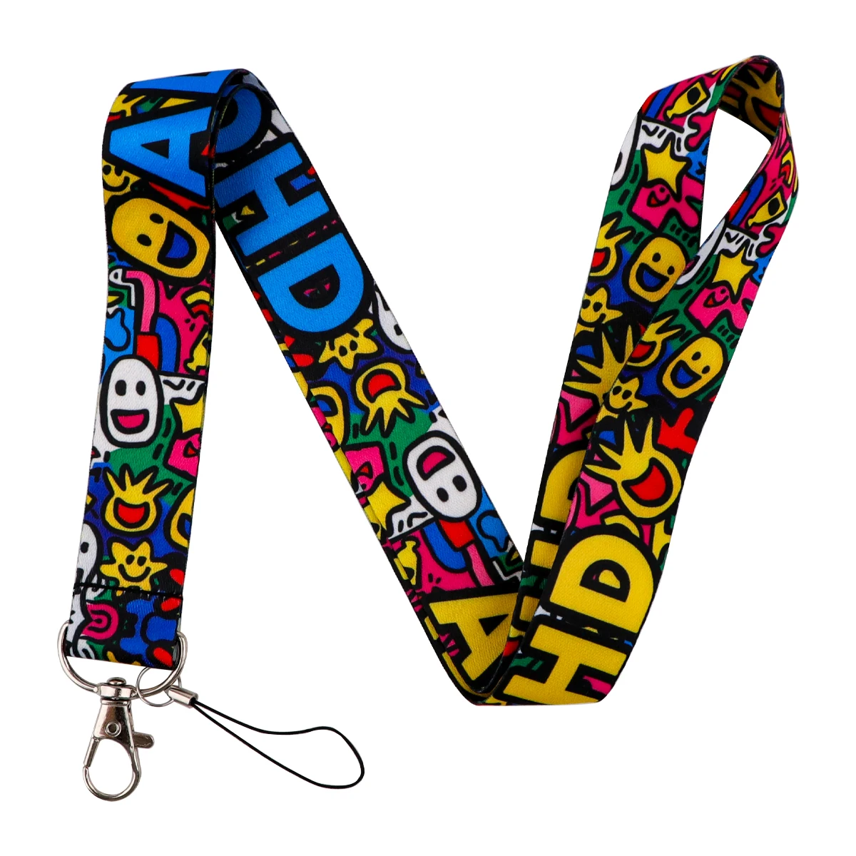 ADHD Neck Strap Nurse Doctor Lanyard Credit Card Holders Keychain Keycord Key Holder DIY Hanging Rope Phone Accessories