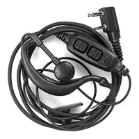 Original UV-82 Dual PTT Mic Earpiece Eear Hook Headset Microphone For Baofeng UV-8D UV82 UV82L UV-89 Walkie Talkies Accessories