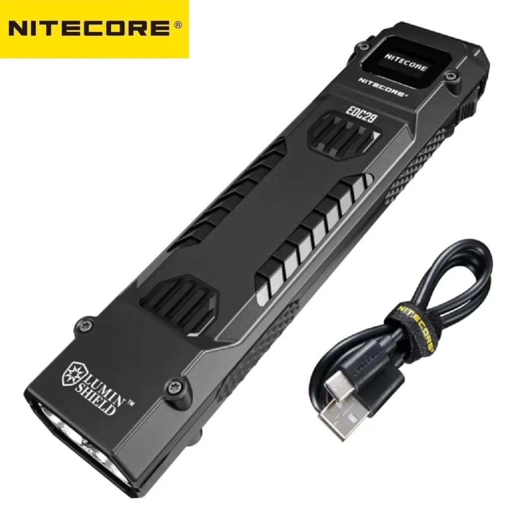 High Power Tactical EDC Flashlight UHi20 Wear Resistant 6500 Lumens Rechargeable Torch Light for Outdoor Activities Camping
