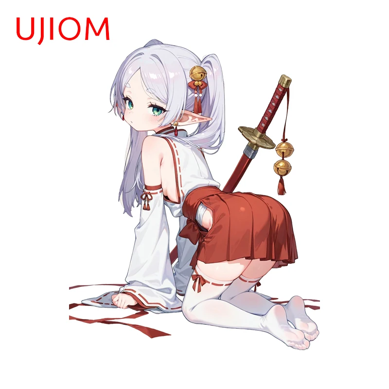 

UJIOM Samurai Frieren Cute Wall Stickers Kawaii Style Creative Anime Loli Decals Simple Sunscreen Baby Nursery Room Decoration