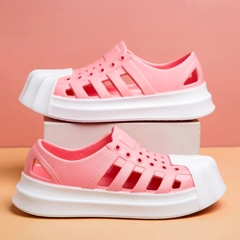 Couples Hole Garden Fashion Beach Shoe Men Women Outside Casual Summer Hollow Sandal EVA Non-slip Soft Bottom Sandal Wading Shoe