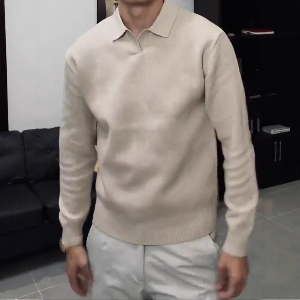 

Мужской кардиган свободного кроя с металлическими пуговицами, вязаная верхняя одежда, осенне-зимняя модная ретро-модель, универсальный цветной жакет