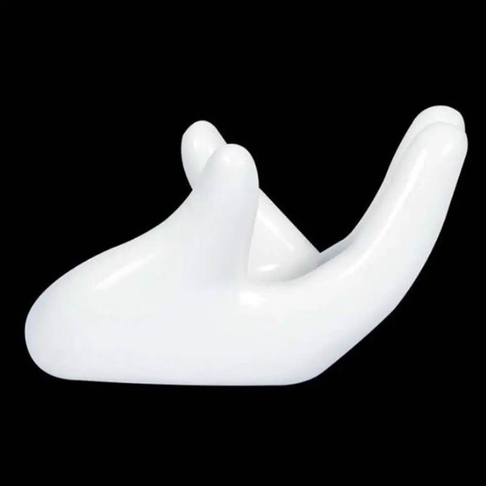 White Porcelain Ocarina Base Ceramic Hand Stand for 6 Hole 12 Hole Ocarina Display Stand Music Enthusiast Gift Ceramic Decor