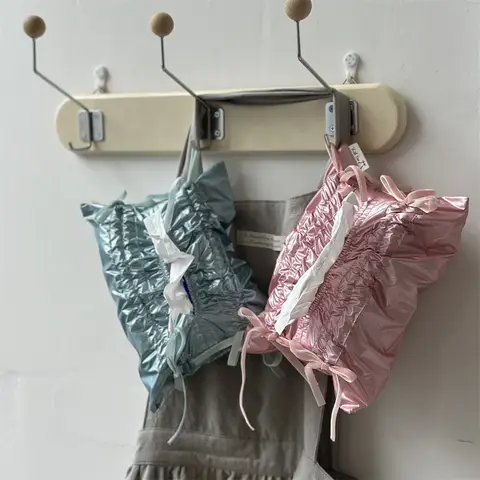 Silver Söt Rosett Näspåse Förvaringspåse Bil Servett Pappersfodral Hemorganisatör Nordisk Dekoration Tillbehör För Vardagsrum 10 best sales silverförpackning med näsdukar - №8