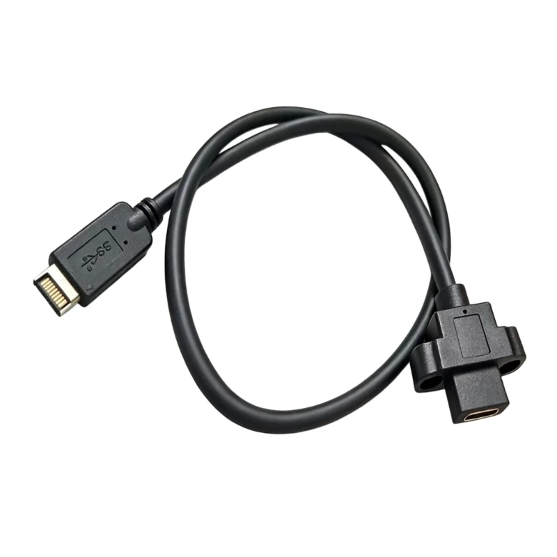 Schnelles Datenübertragungskabel USB 3.2 GEN2 Typ E auf Typ C Buchse Verlängerungskabel Y4QF – Detail 1