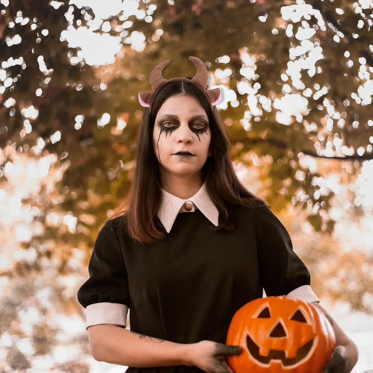 

2pcs Bull Horn Headband For Kids Adults Halloween Party Cosplay Costume Accessory Plastic Fabric Horn Headdress