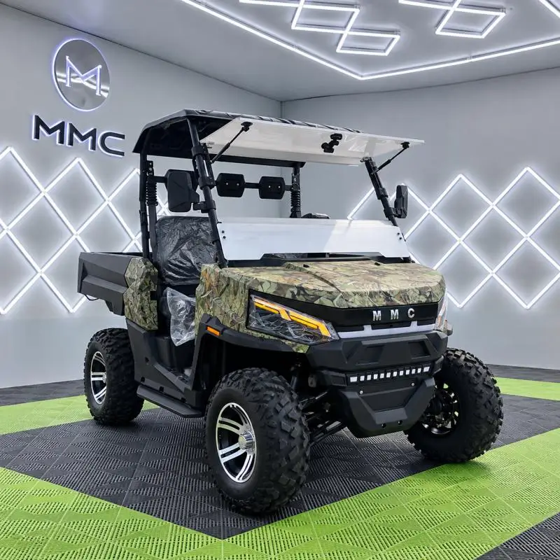 4WD Electric UTV 2 Seater Off Road Utility Vehicle 60V Lithium Battery with Cargo Box for Farm