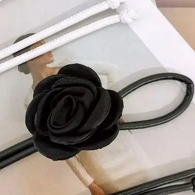 Богемная поясная веревка с цветочным принтом для женщин, тонкое платье, юбка, пальто, пояс с цепочкой, украшение пояса