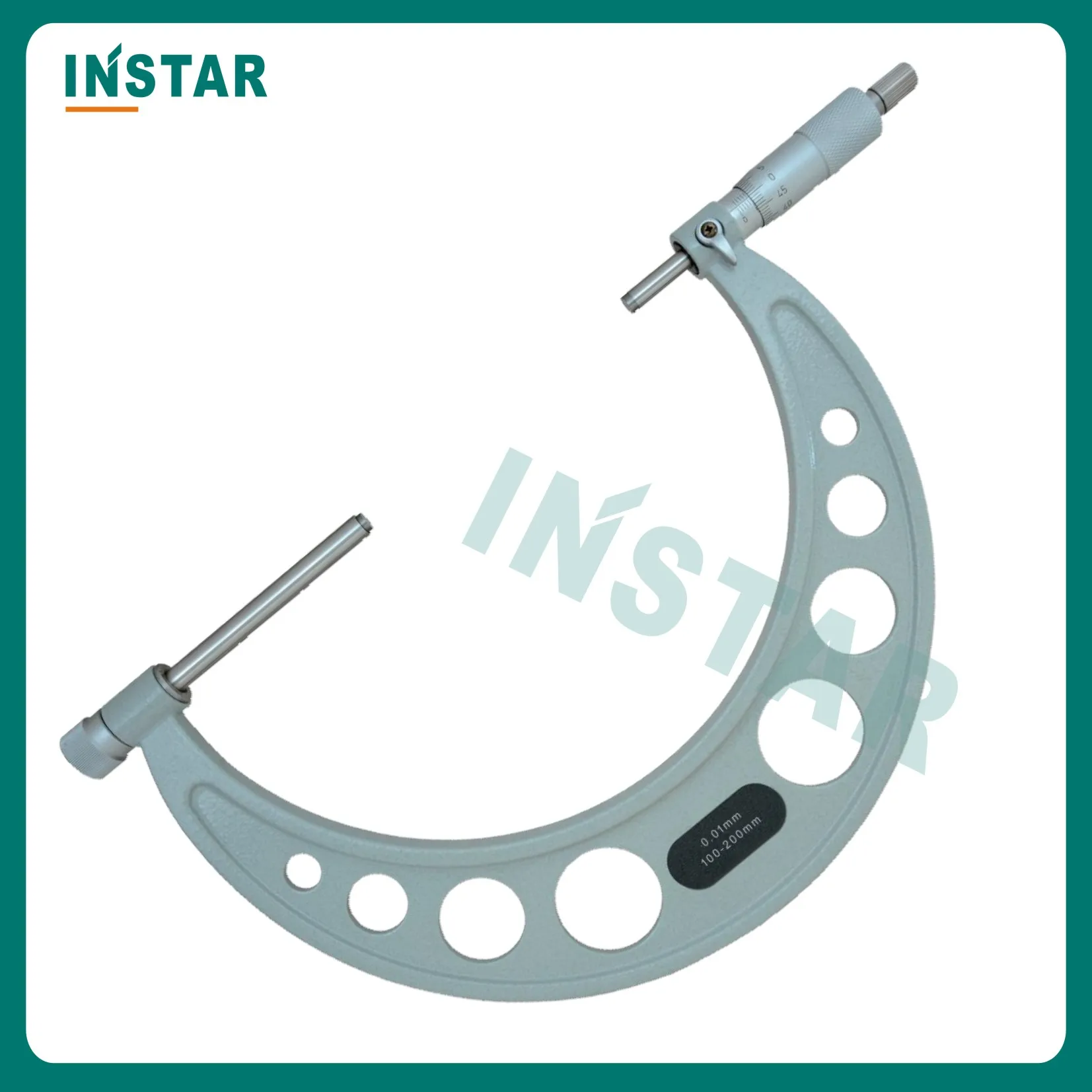 Outside Micrometer With Interchangeable Anvils 0-50mm 0-100mm 0-150mm 50-100mm 100-200mm 200-300mm 150-300mm 0.01mm DIN Grade