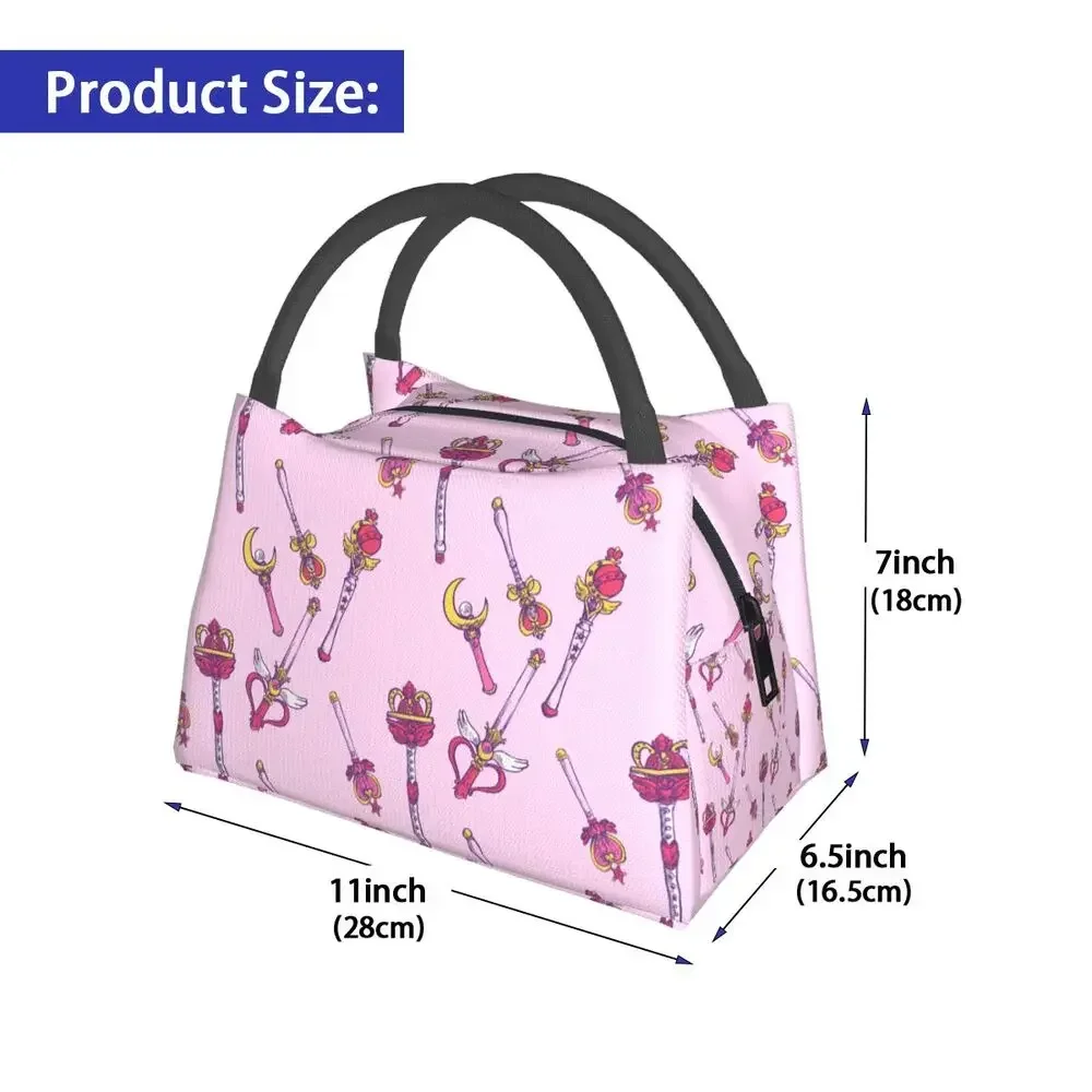 Super Moon Girl Resuable Lunch Boxes Women Leakproof Sailor Team Manga Thermal Cooler Food Insulated Lunch Bag Pinic Container