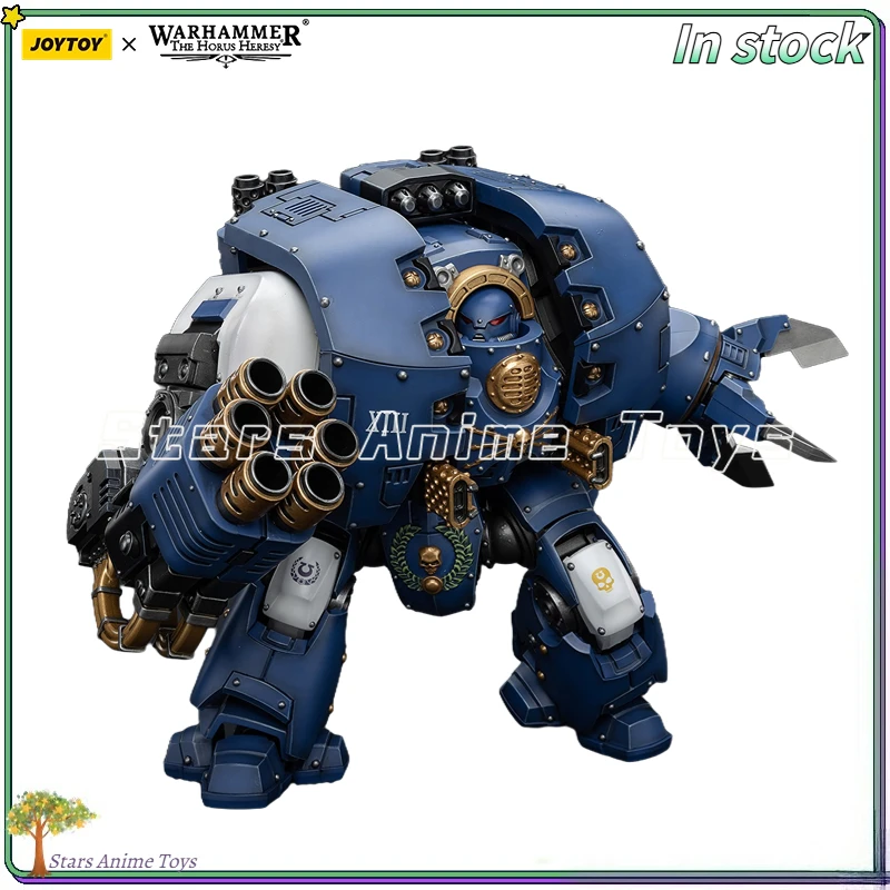 

JOYTOY Warhammer The Horus Heresy Ultramarines Leviathan Dreadnought with Cyclonic Melta Lance and Siege Claws 1/18 Action