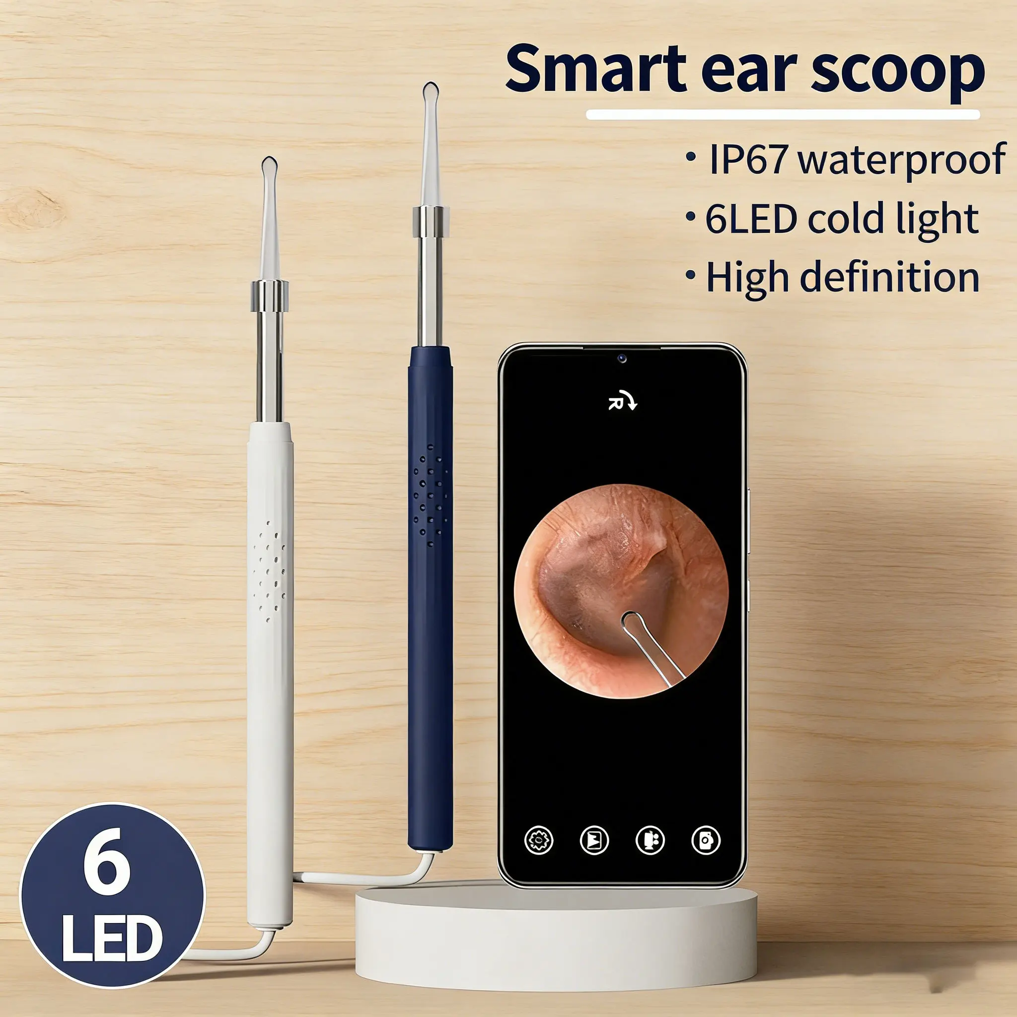 5mm USB HD Mini Camera Electronic Ear Spoon Endoscope Cleaner Earwax Removal Cleaning For PC Android TYPE-C