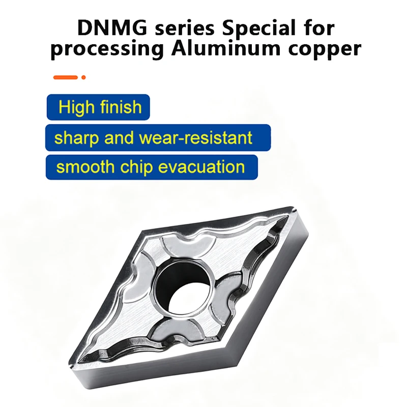 CNC-Drehwendeplatten für Aluminium DNMG150404‑HA DNMG150408‑HA zur Bearbeitung von Aluminium- und Kupferwerkstücken – Detail 4