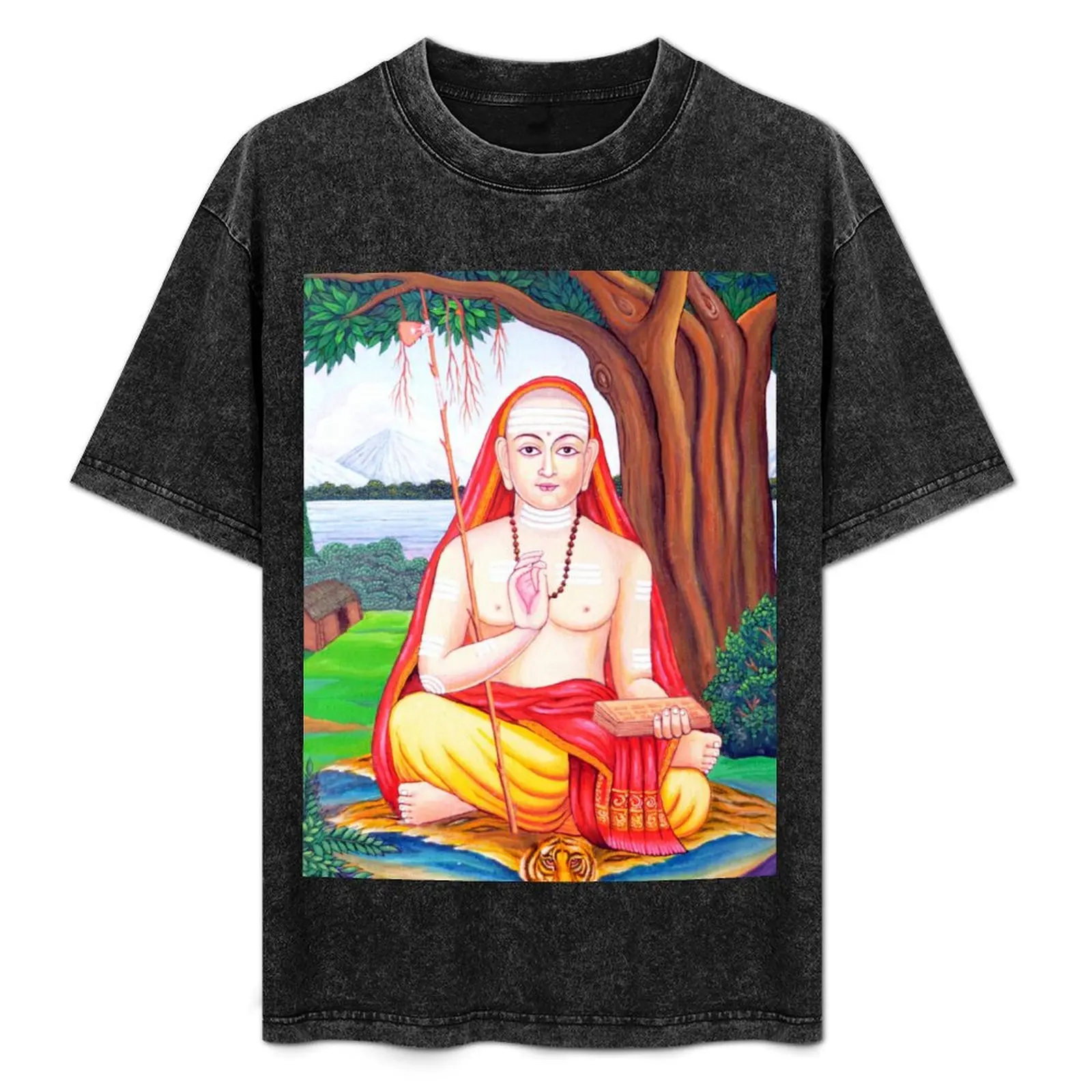 

Adi Shankara T-Shirt Anti-Fade Casual Tee Shirt
