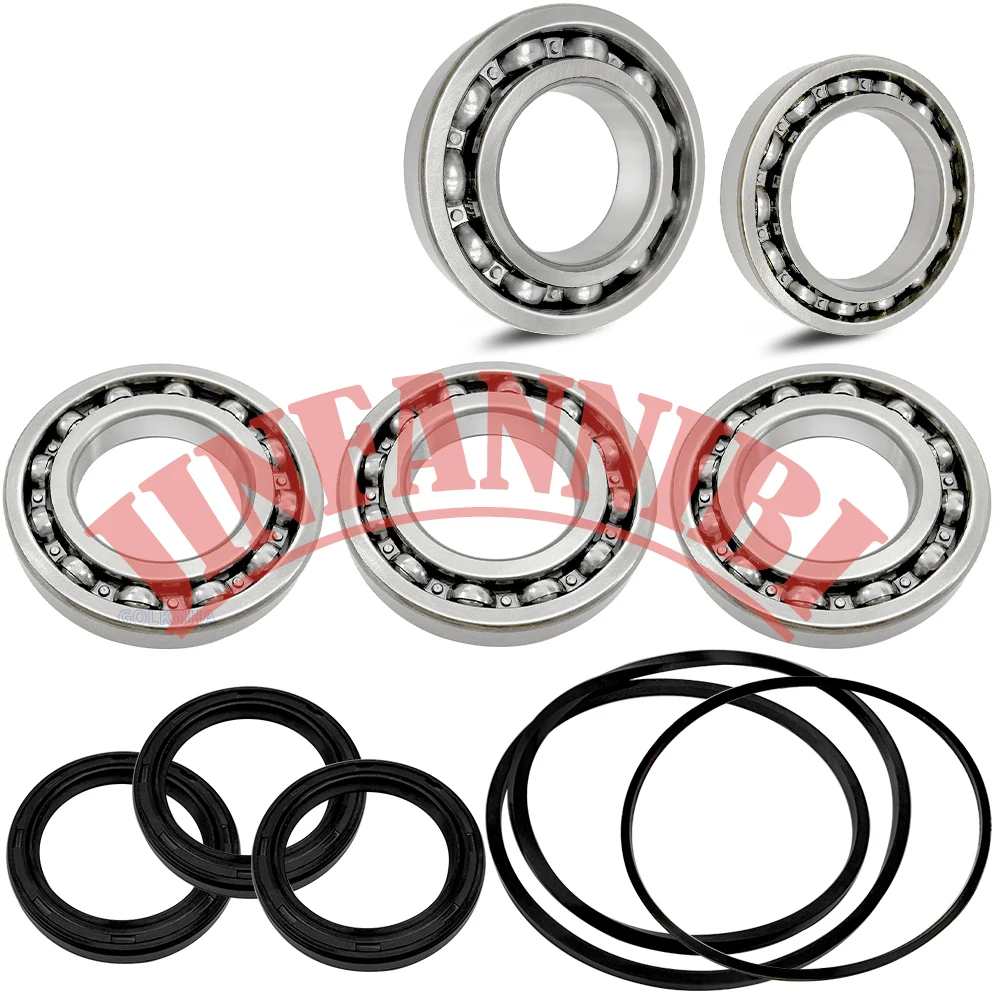 Front Differential Gear Case Bearing Seals Kit & O-Rings For Polaris RZR 800/S/4