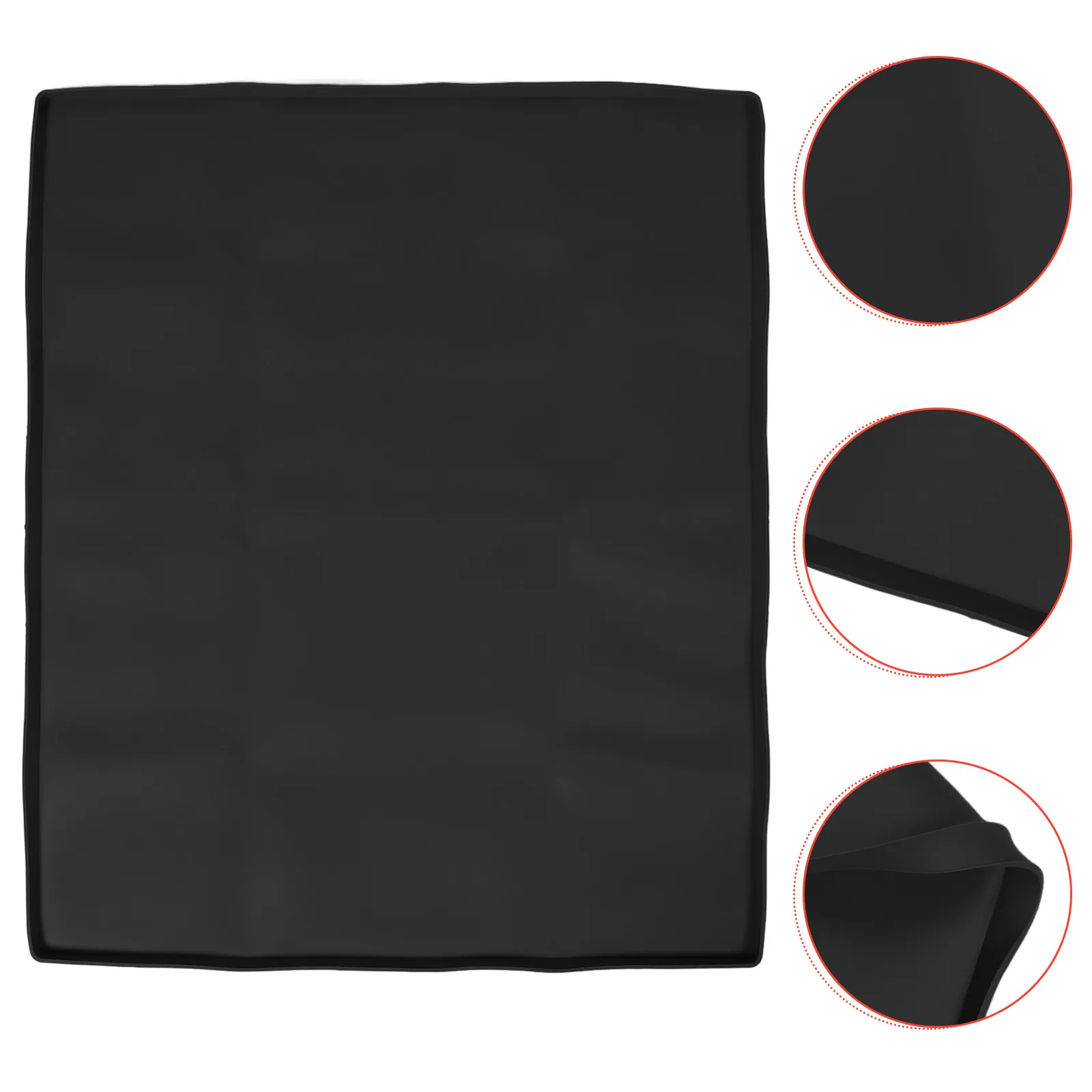 Washer Dryer Top Protector Mat Silicone Rubber Washing Machine Cover Pad Non Slip Waterproof Laundry Countertop Mat Gray