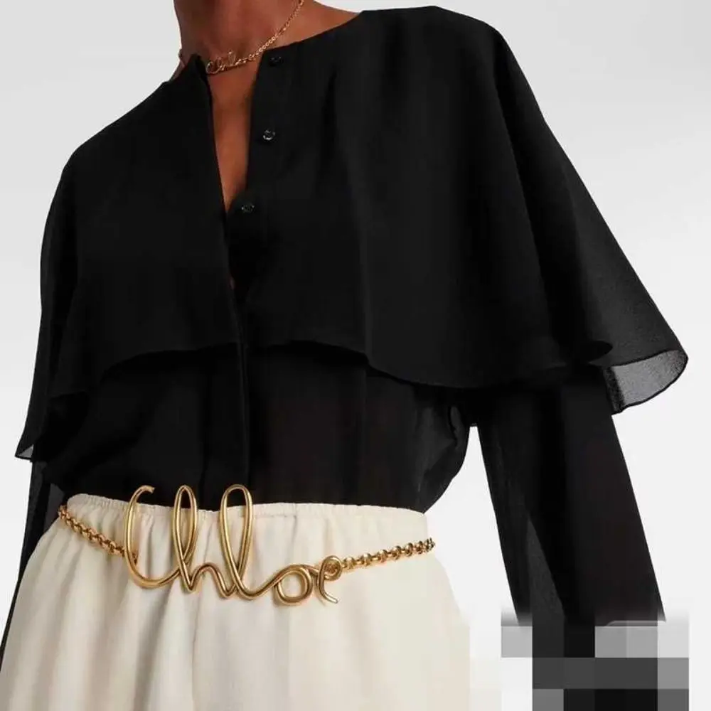 Роскошная минималистичная поясная цепочка с буквами, элегантная пикантная цепочка для девочек, ретро-цепочка, пояс, женская мода