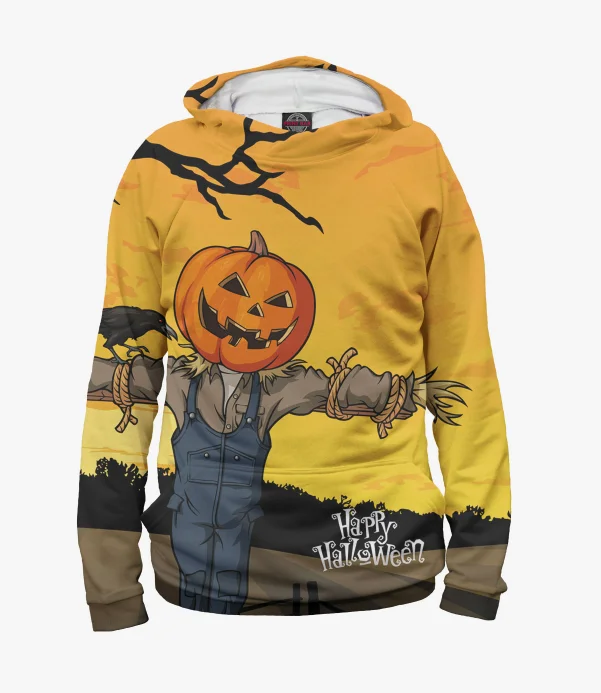 

Halloween Horror Pumpkin Head Element 2024 Y2K Winter Warm Hoodie Fashion Pullover Casual Trend Fashion Top Hooded Adult