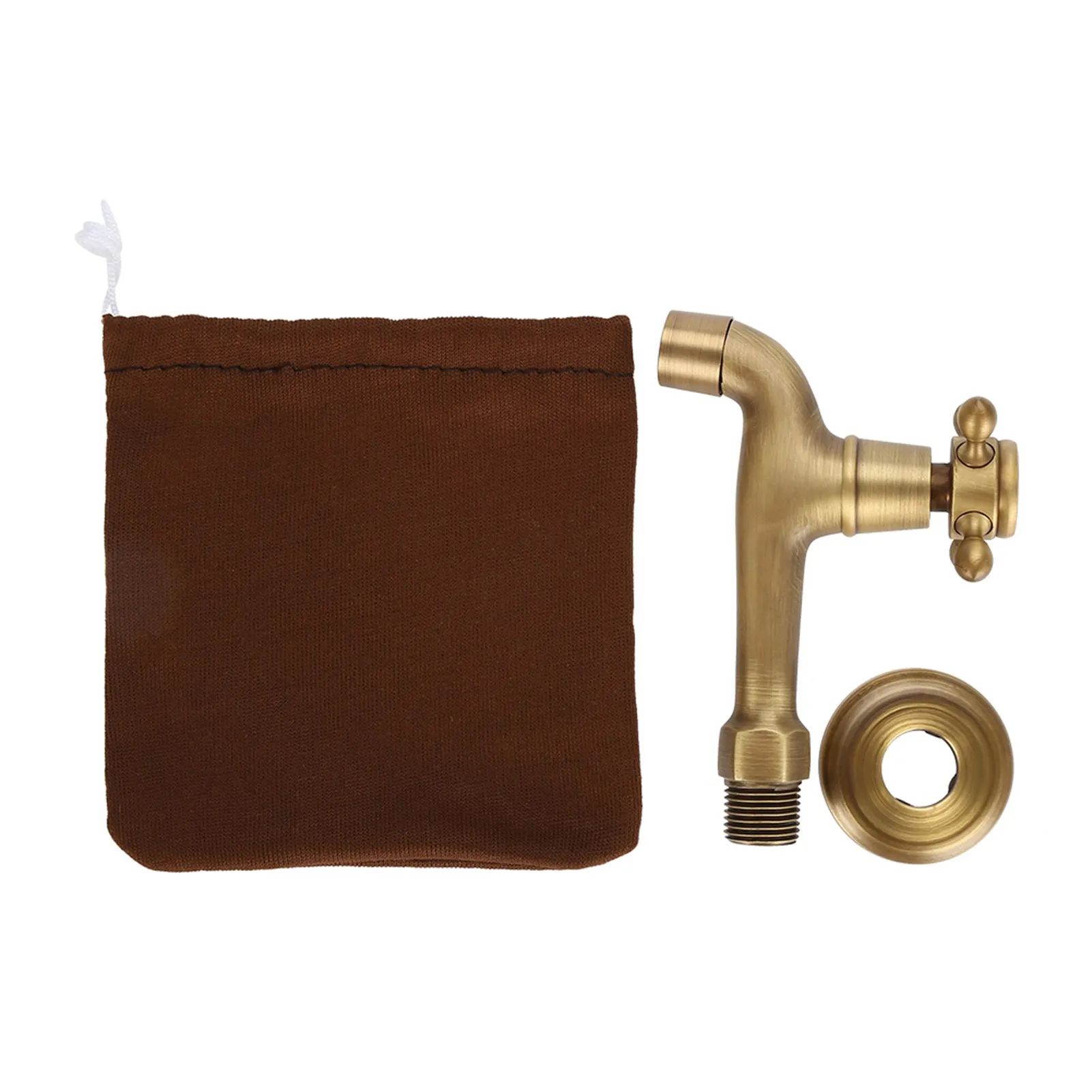 Kraan Wandgemonteerde kraan Vintage messing kraan Enkel koudwaterkraan voor aanrecht Mop Pool