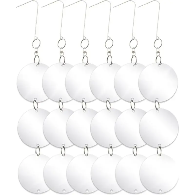 B23B Woodpecker Bird Proof Reflective Disc, 6Set/18Pcs Bird Proof Mirror Reflective Disc, Bird Repelling Disc