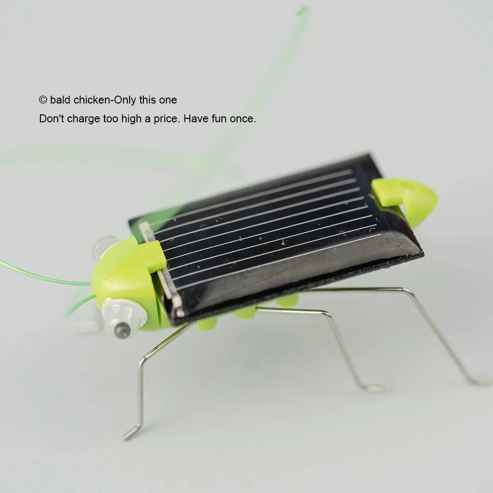 Solar Power Locust Grasshopper Cute Insect Figurine Tricking Toy Creative Educational Toy Gift Science Technology Experiment