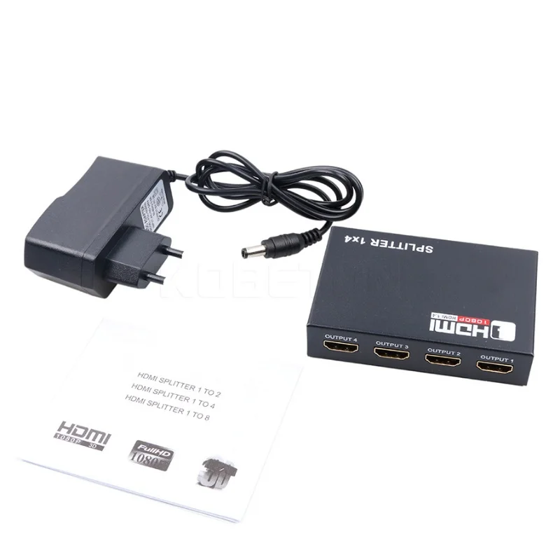 Factory Direct Sale HDMI Video Splitter - 1 Input 4 Output - 1x4 - 1080P HD