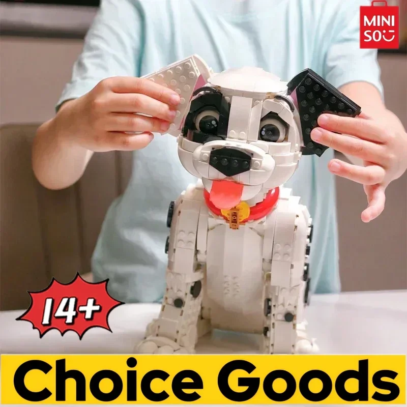 MINISO 101 dalmatiens 1722 pièces blocs de construction modèle briques à monter soi-même jouets cadeau d'anniversaire de noël enfants enfants garçons filles chiot chien