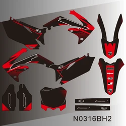 For HONDA CRF 250R 2010 2011 2012 2013 CRF 450R 2009 2010 2011 2012 Graphics Decals Stickers Background N0316BH