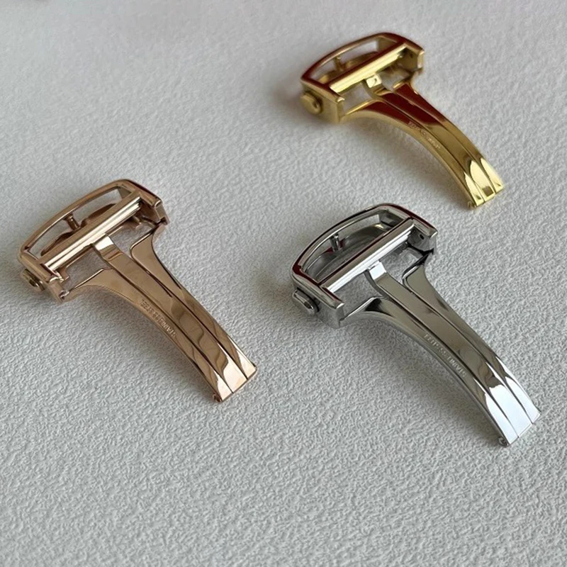 

For Cartier new watch buckle 316 stainless steel leather strap buckle Pasha blue balloon Shandushi quick release folding buckle