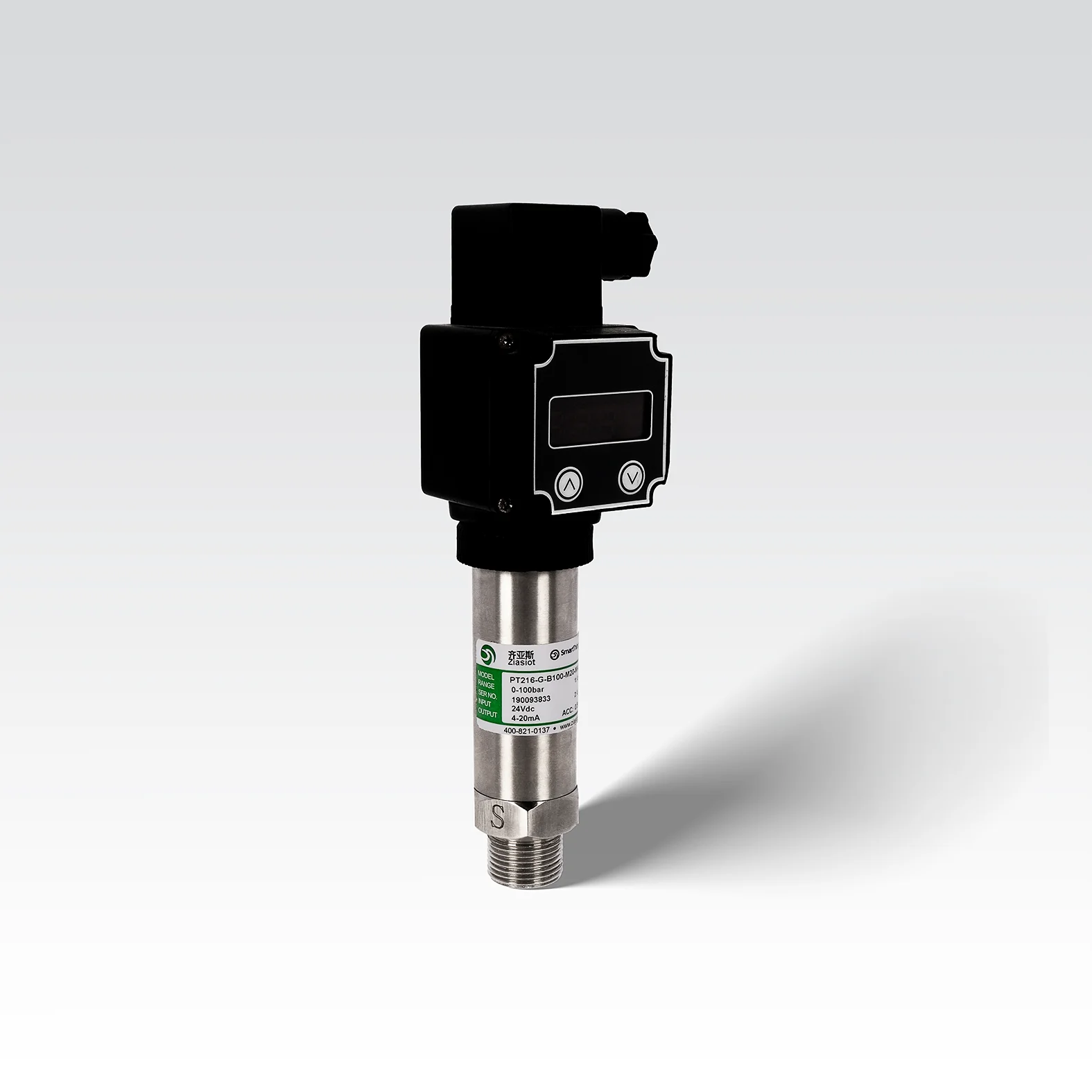 PT210 psi pressure transmitter with digital indicator 4-20ma 400bar pressure sensor