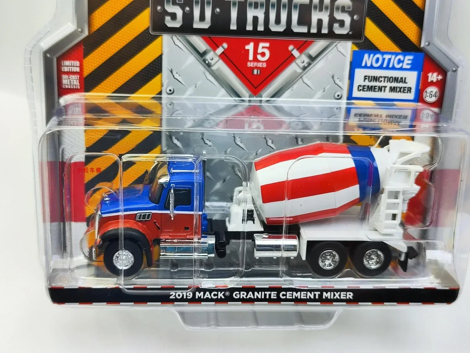 1: 64 2019 Mack Granite Mack Granular Cement Mixer Diecast Metal Alloy Model samochodu Zabawki do kolekcji prezentów