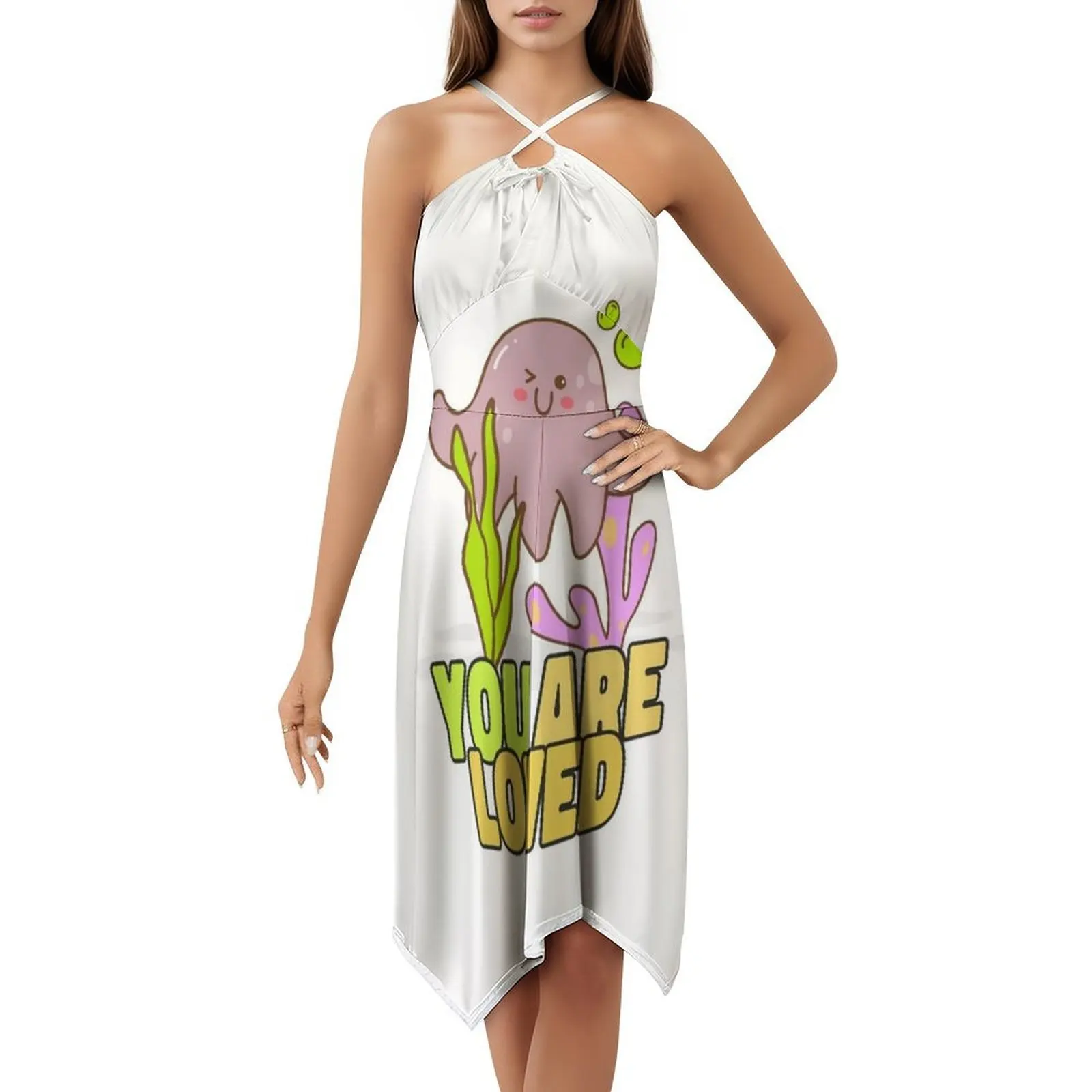 Baby Is Loading / Baby On Board فستان كاجوال على الطراز الكوري للنساء فساتين مكتب يومية بسيطة للسيدات طفل يحمل الحمل