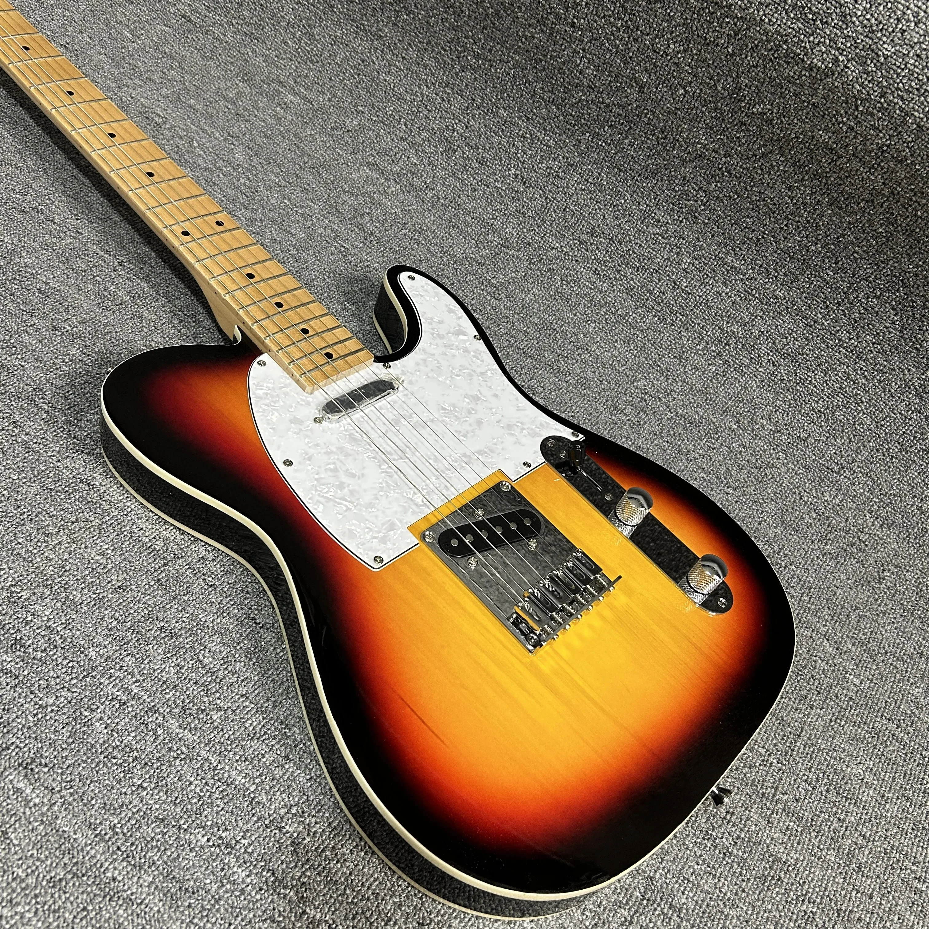 40 inches Hot Sale Work Fine Feel Comfortable Sound Super Great Fen Sunset Color Tele  Guitar Maple Fingerboard Body