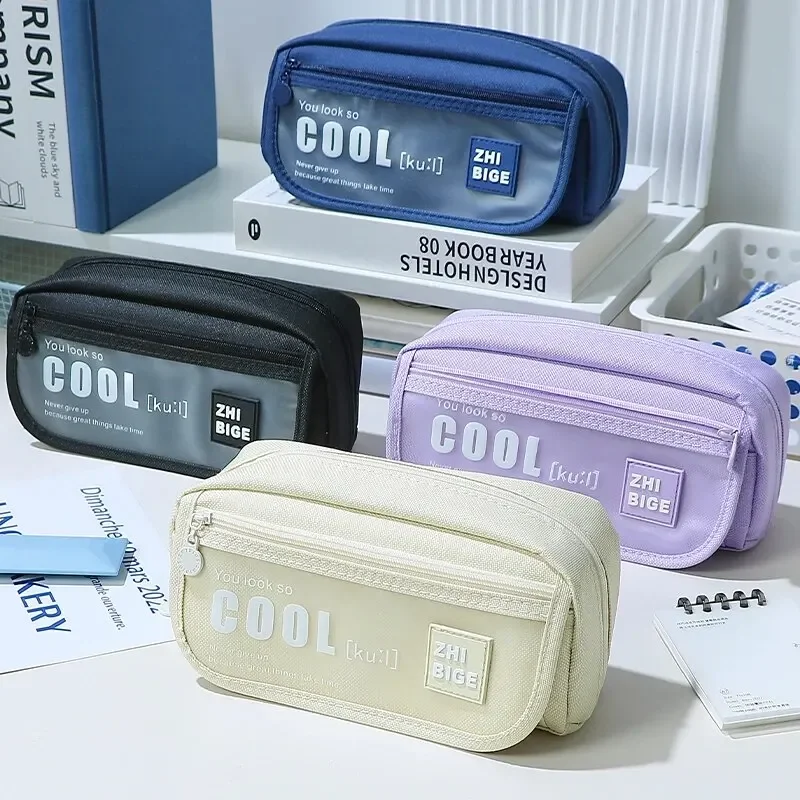 

Portable Pencil Case Multilayer Colorful Cool Pencil Bags School Students Stationery Storage Pencil Pouch Kawaii Bag Supplies