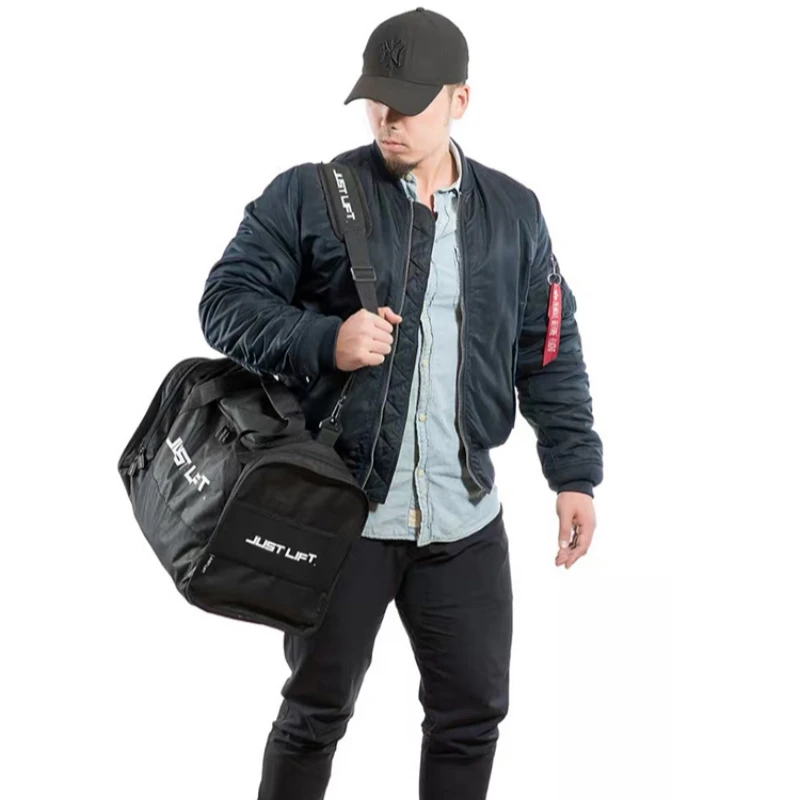 Bolsa de gimnasio para hombres y mujeres, bolsa de almacenamiento de entrenamiento físico, bolsa de baloncesto de gran capacidad, bolsa de equipaje de viaje de hombro cruzado de mano deportiva