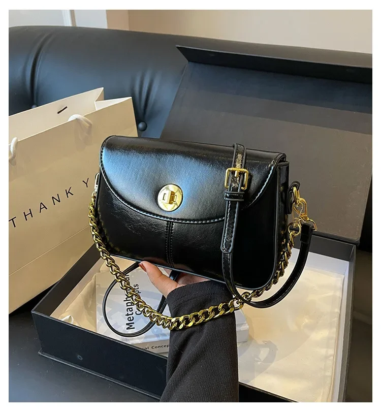 

2025 New Women's Retro Small Square Bag - Simple, Casual Fashion, Shoulder/Messenger