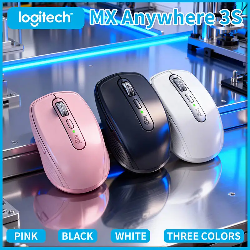

Компактная мышь Logitech MX Anywhere 3S, эргономичный дизайн, перезаряжаемая, с быстрым прокруткой для портативных ПК Mac
